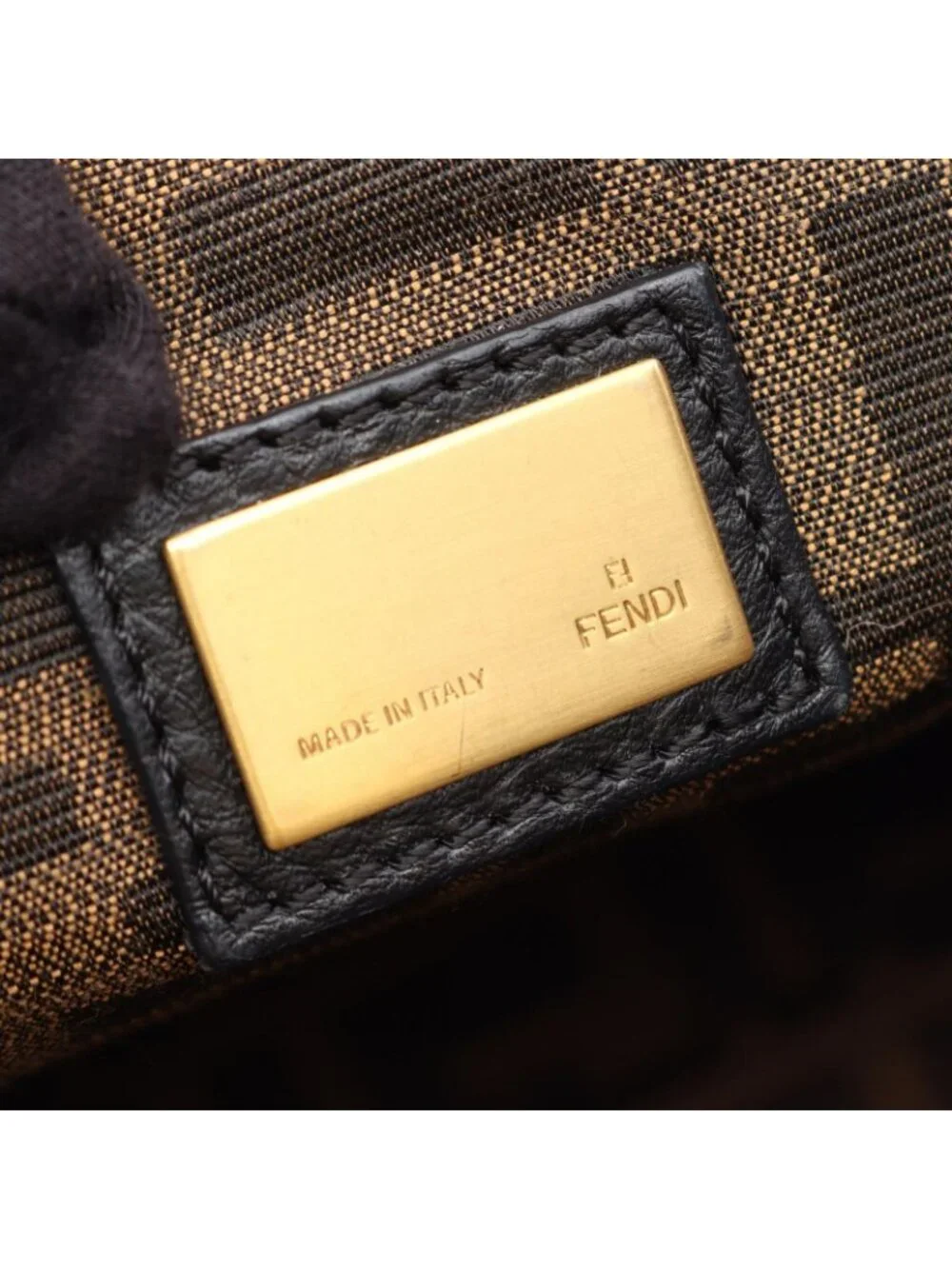 Fendi Handbag Peekaboo Large 2-Way Black Leather